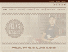 Tablet Screenshot of felixsfamouscookies.com